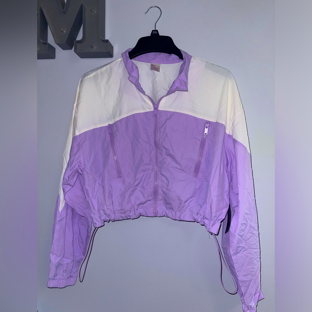 NWT Time and Tru XL Cropped windbreaker jacket